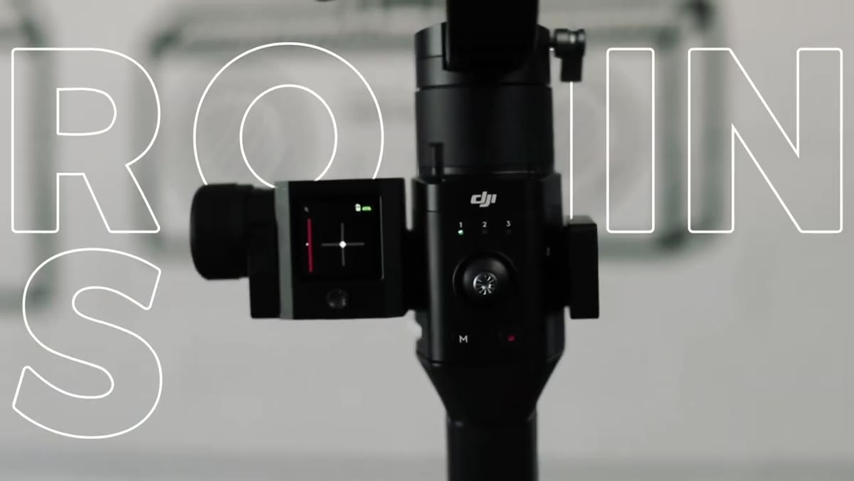 Ronin-S gimbal with focus motor and cheese plate accessories shown
