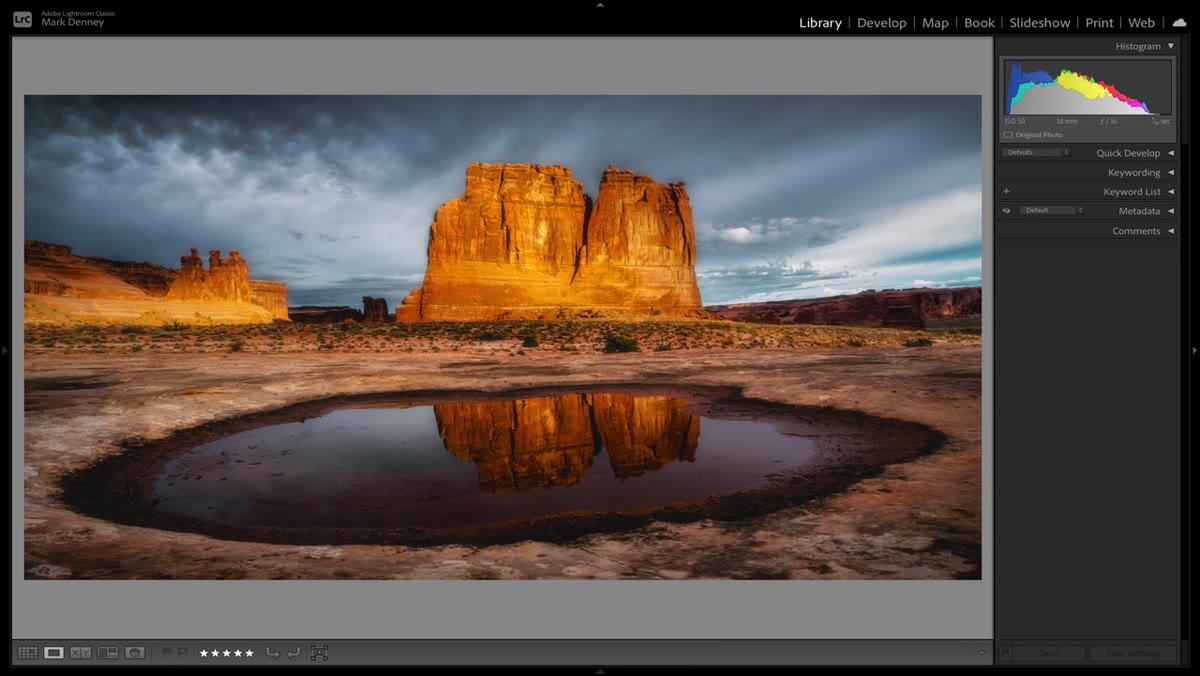 Photographer returning to a familiar shooting location