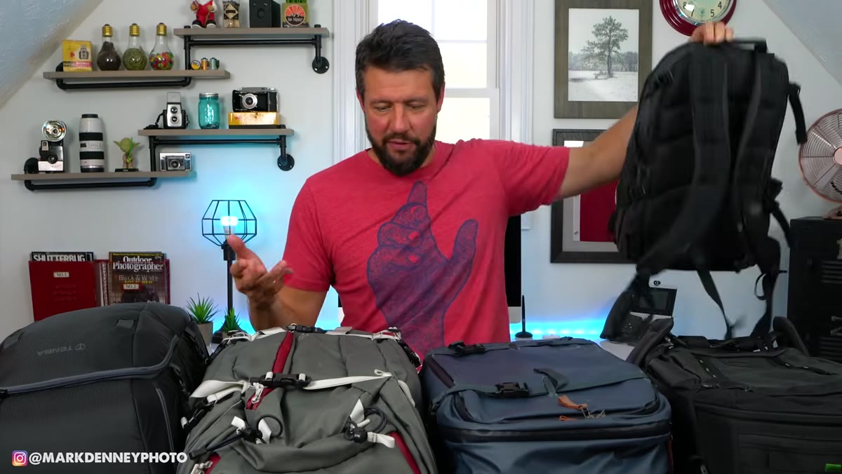 Closeup of camera bag exterior material and zippers