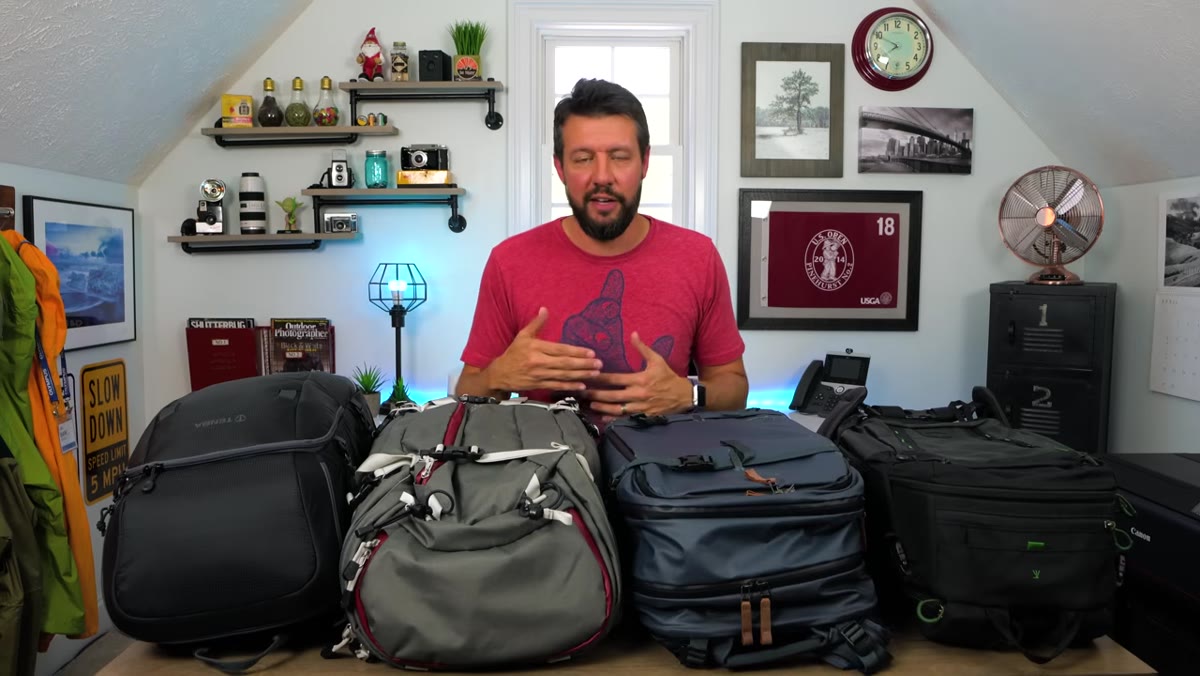 Fully loaded bag standing upright on its own on the ground