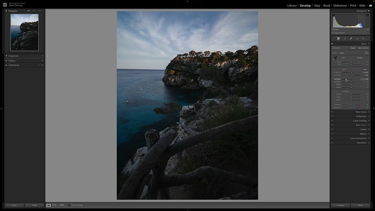 Highlights and Shadows sliders being pulled in opposite directions