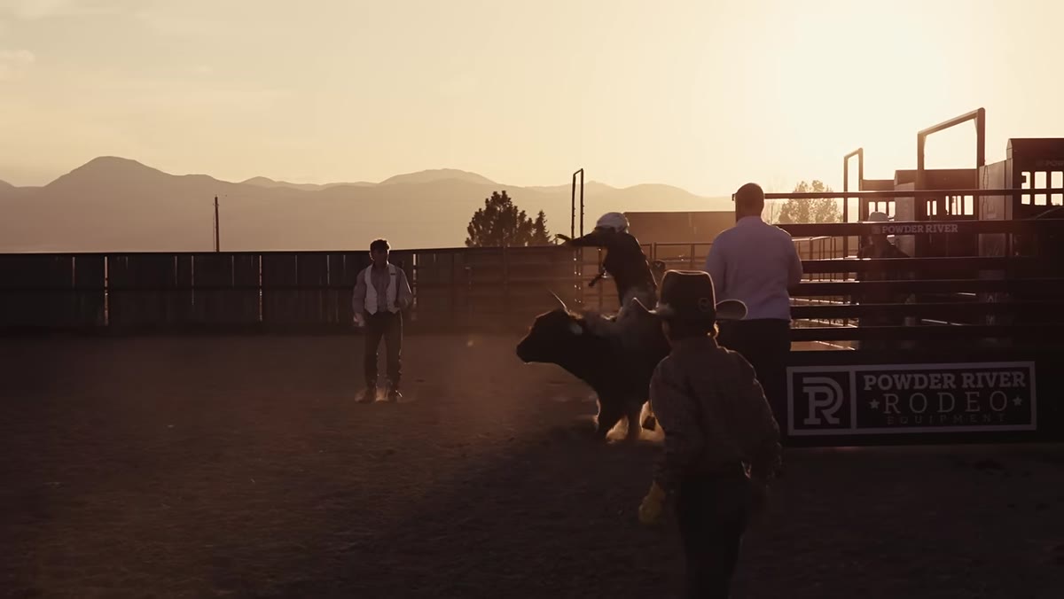 Creating a clip group from selected warm-toned footage in the clip grid