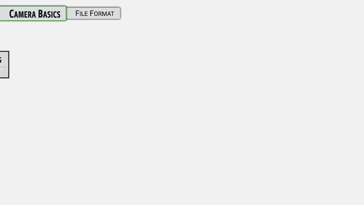 Canon R1 file format and image quality menu on screen