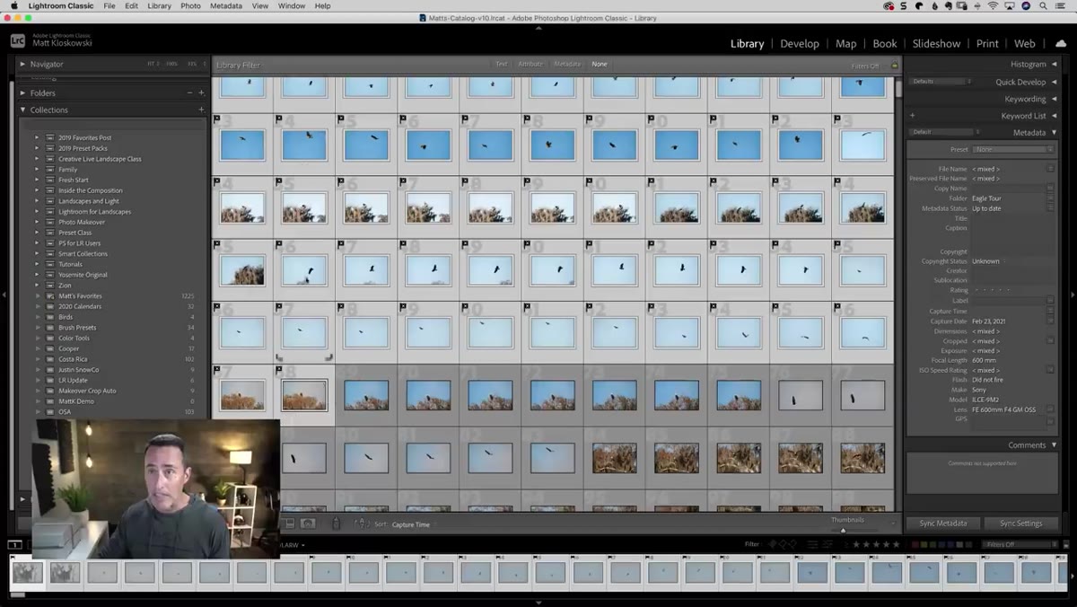 Photo menu open showing Delete Rejected Photos option