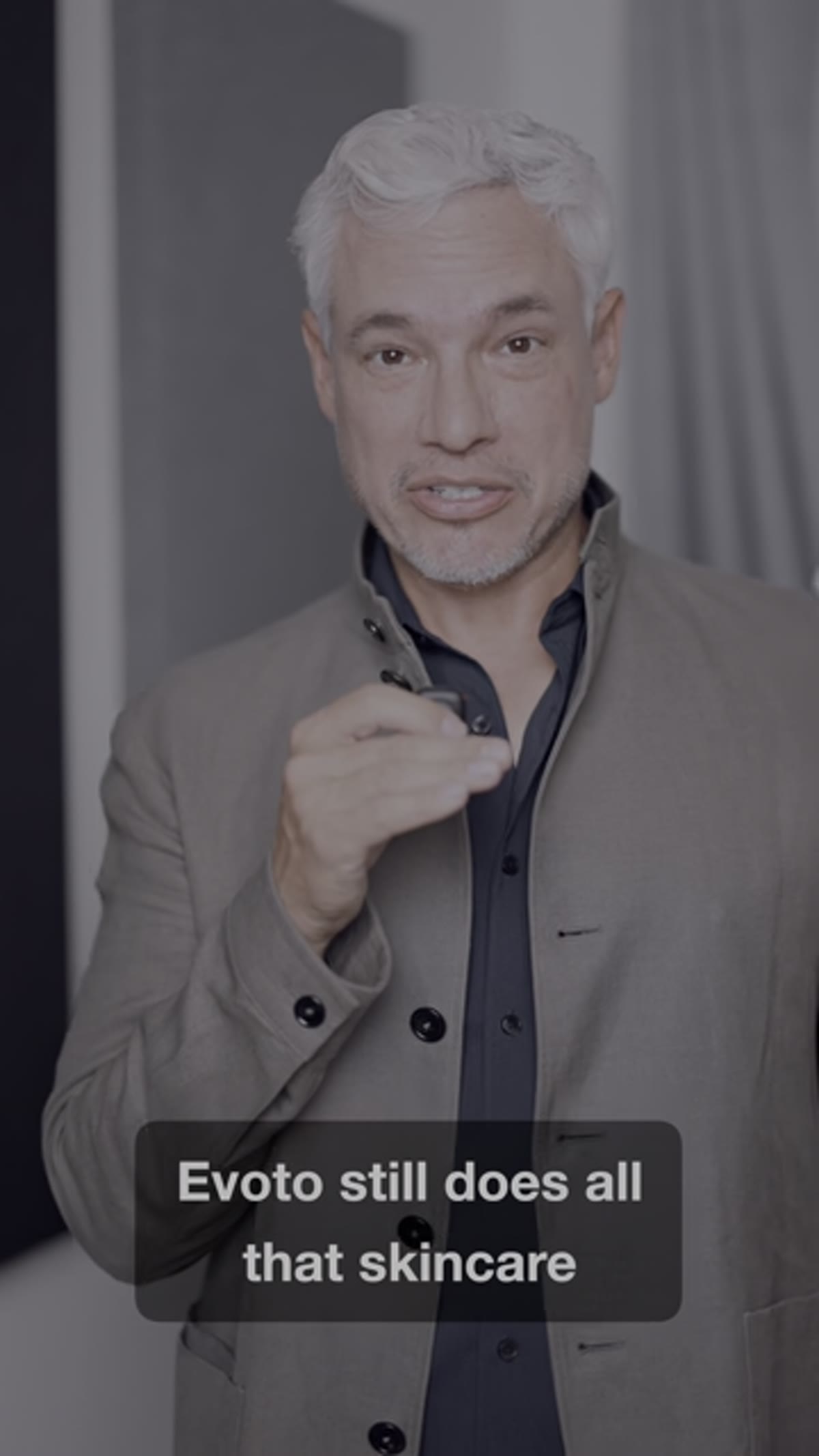 Evoto skin retouching panel showing blemish removal on portrait