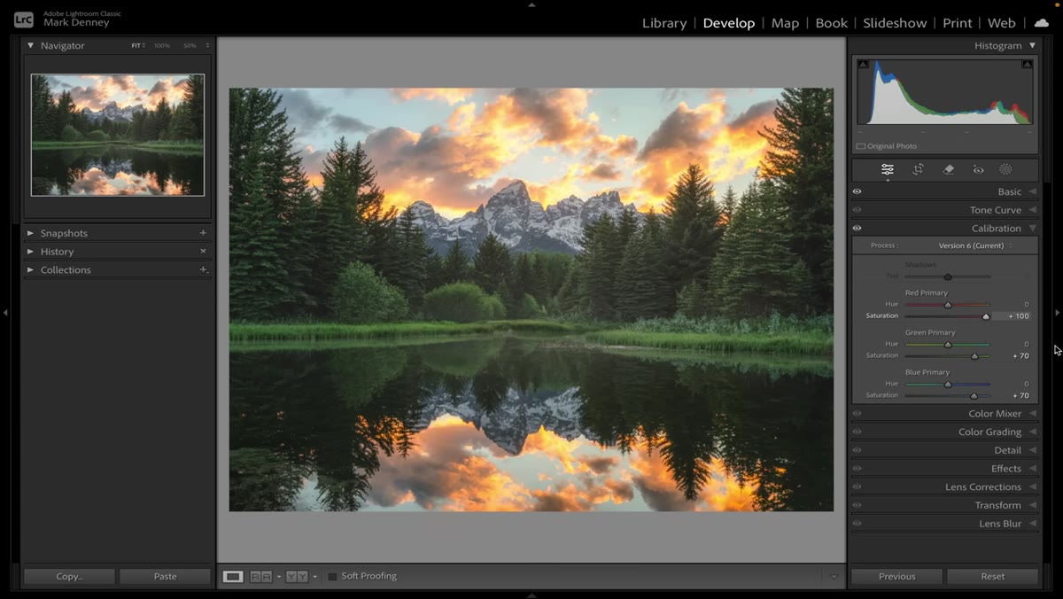 Slowly bringing individual HSL Saturation sliders back up one at a time