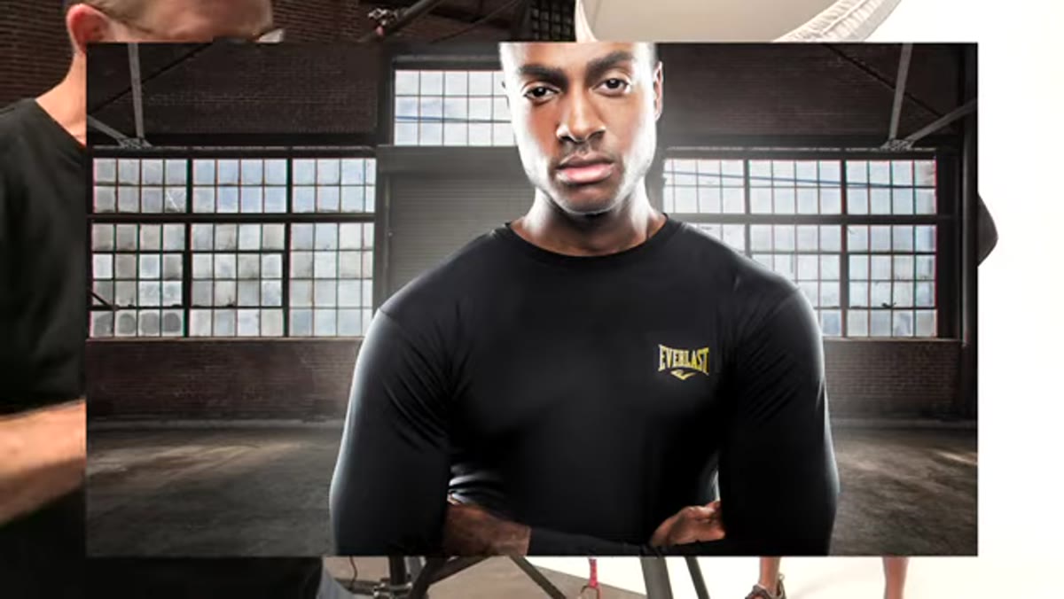 Subject in black shirt showing highlight running down sleeve