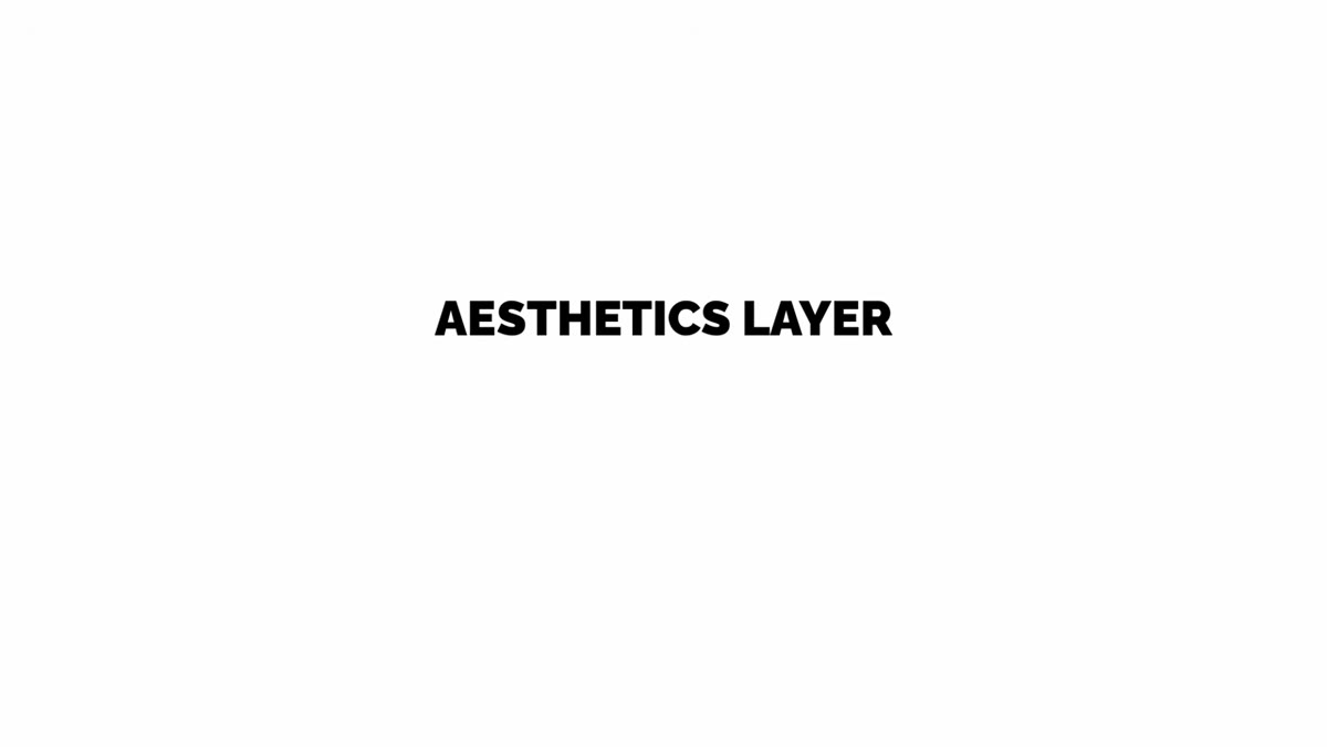 Tucker outlining the aesthetics layer — light, shadow, composition, color