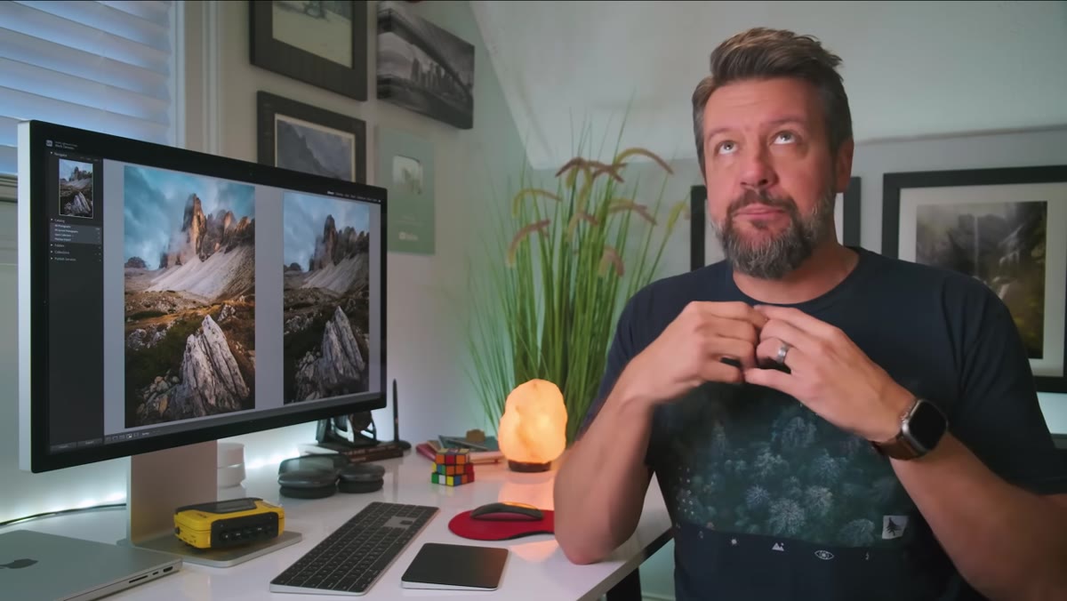 Raw file shown in Lightroom with full uncropped frame visible