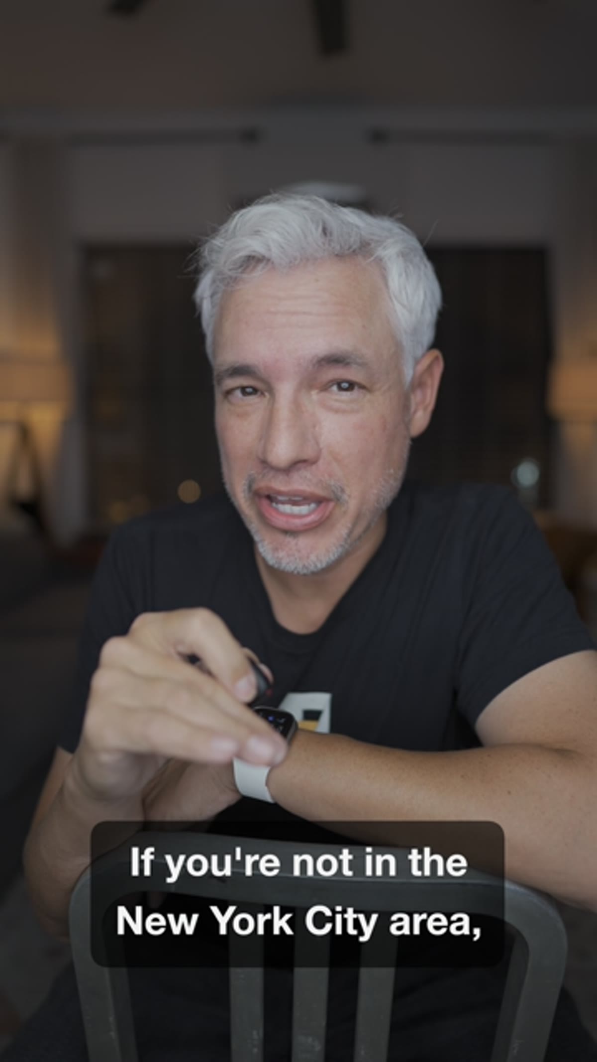 Tony explaining the online mentoring option to camera