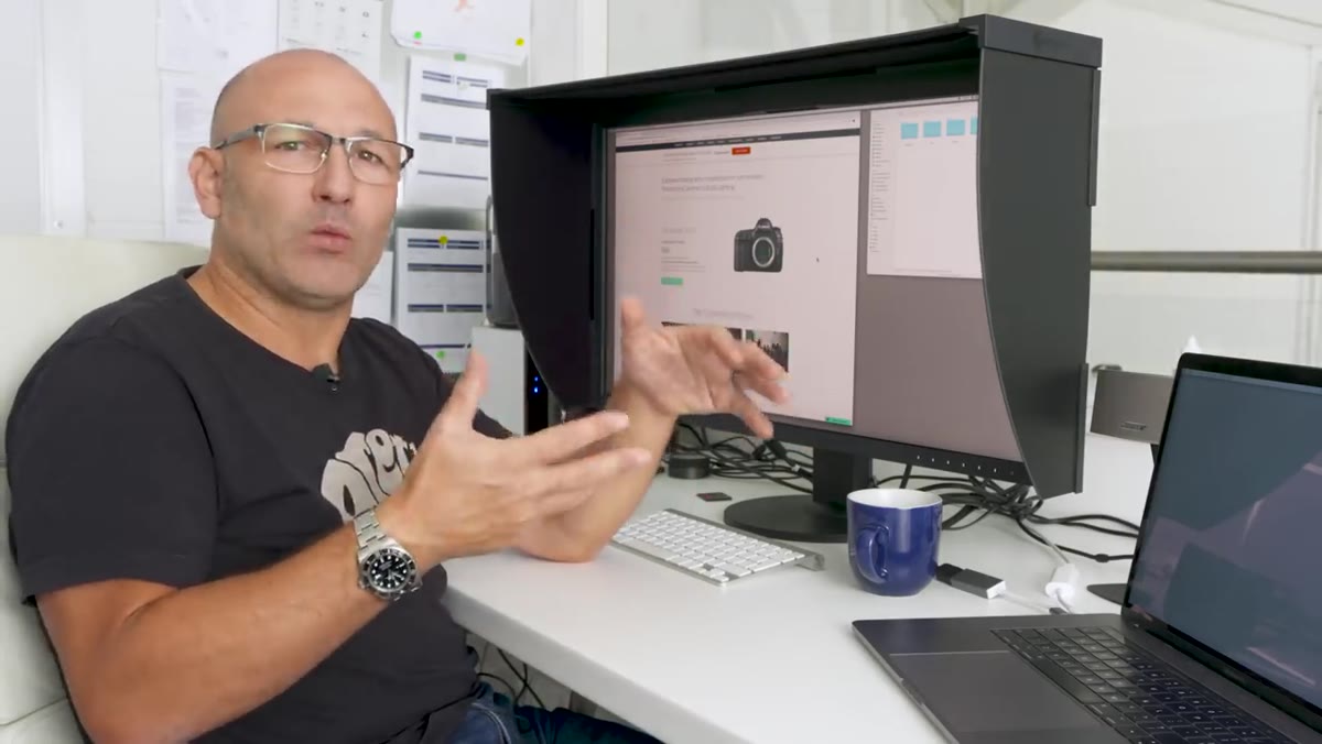 Karl describing off-topic images being eliminated regardless of quality