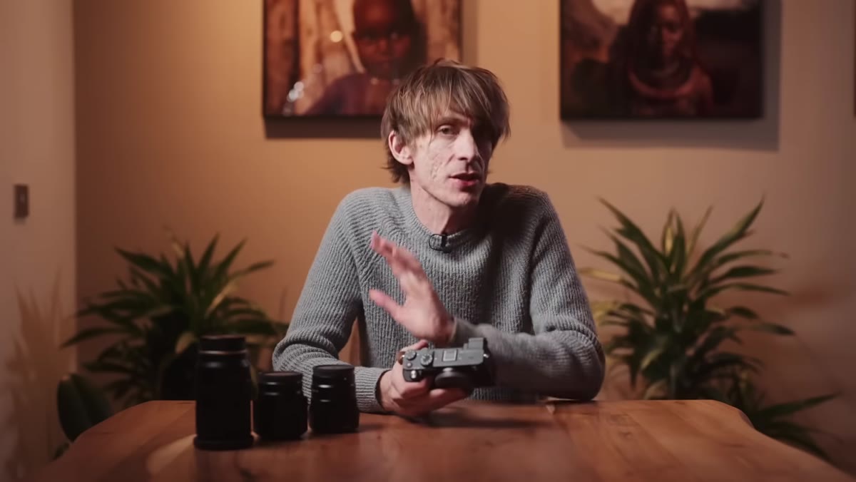 Tucker listing his stills and video requirements side by side
