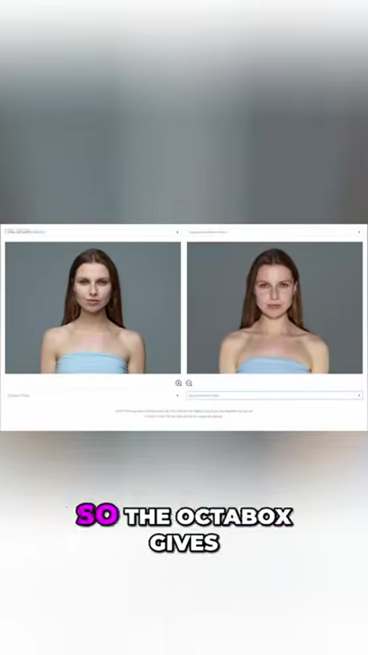 Side-by-side comparison of octabox versus bare bulb light on subject