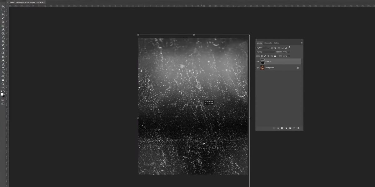 Blending mode dropdown in Photoshop set to Screen