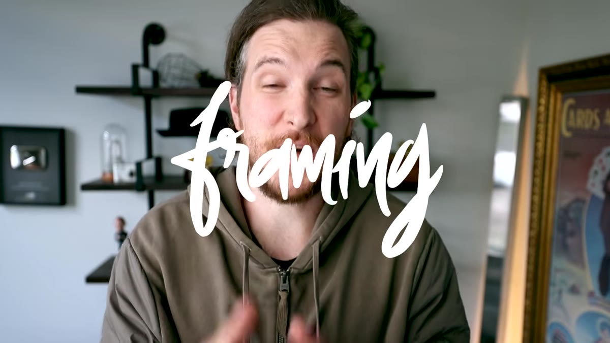 Demonstrating framing concept with surrounding environment