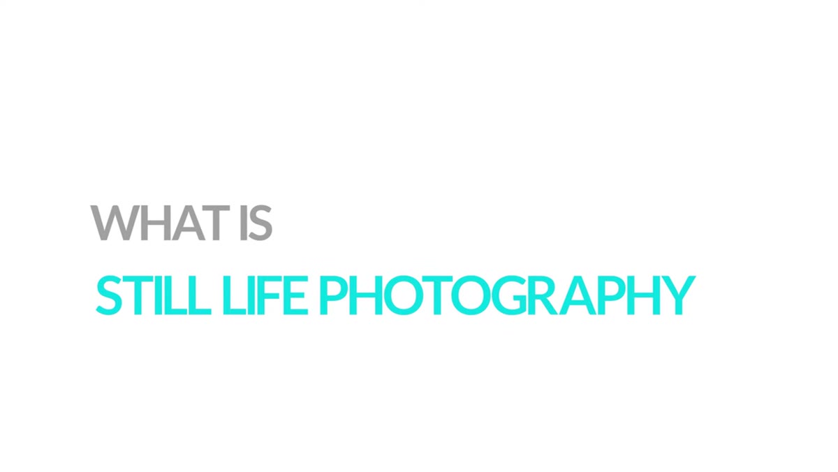 Definition of still life photography with inanimate objects on screen
