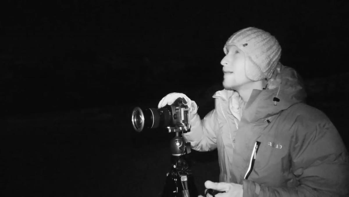 ISO setting visible on camera, showing 1250