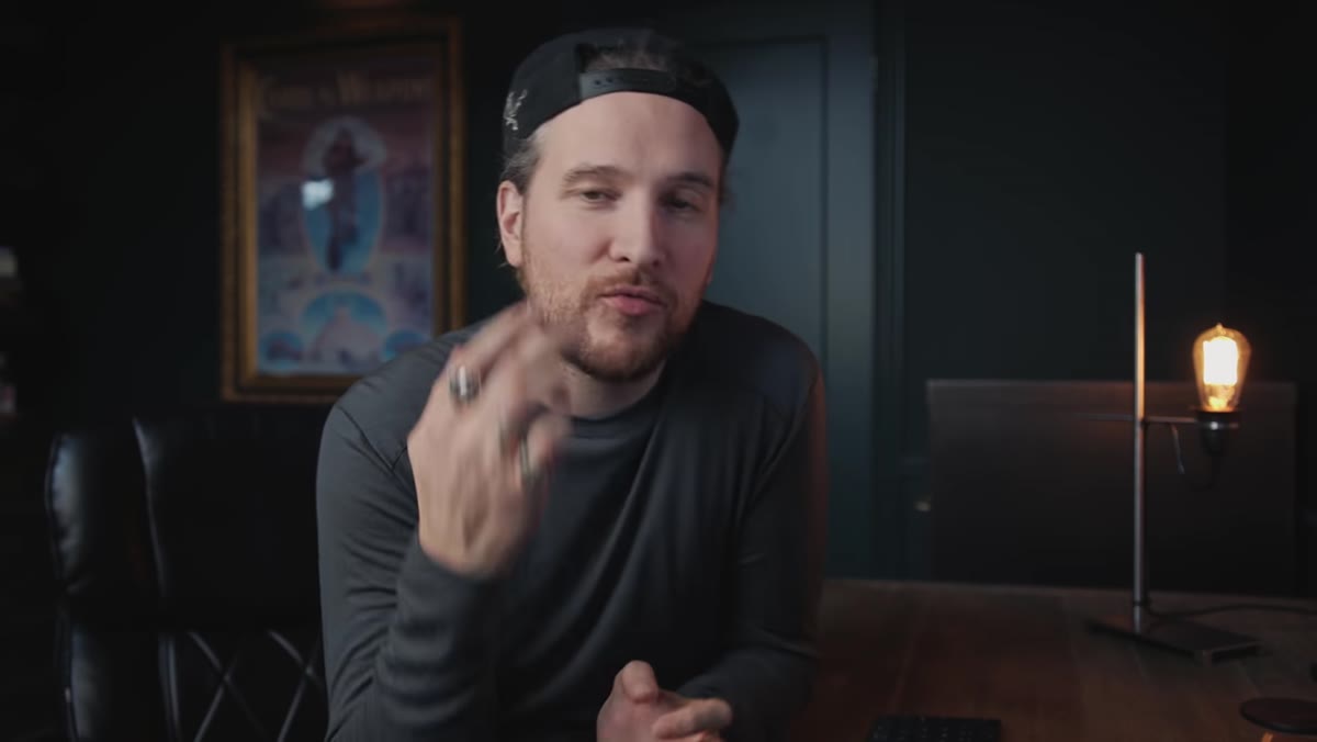 Peter describing his creative goal before touching any sliders