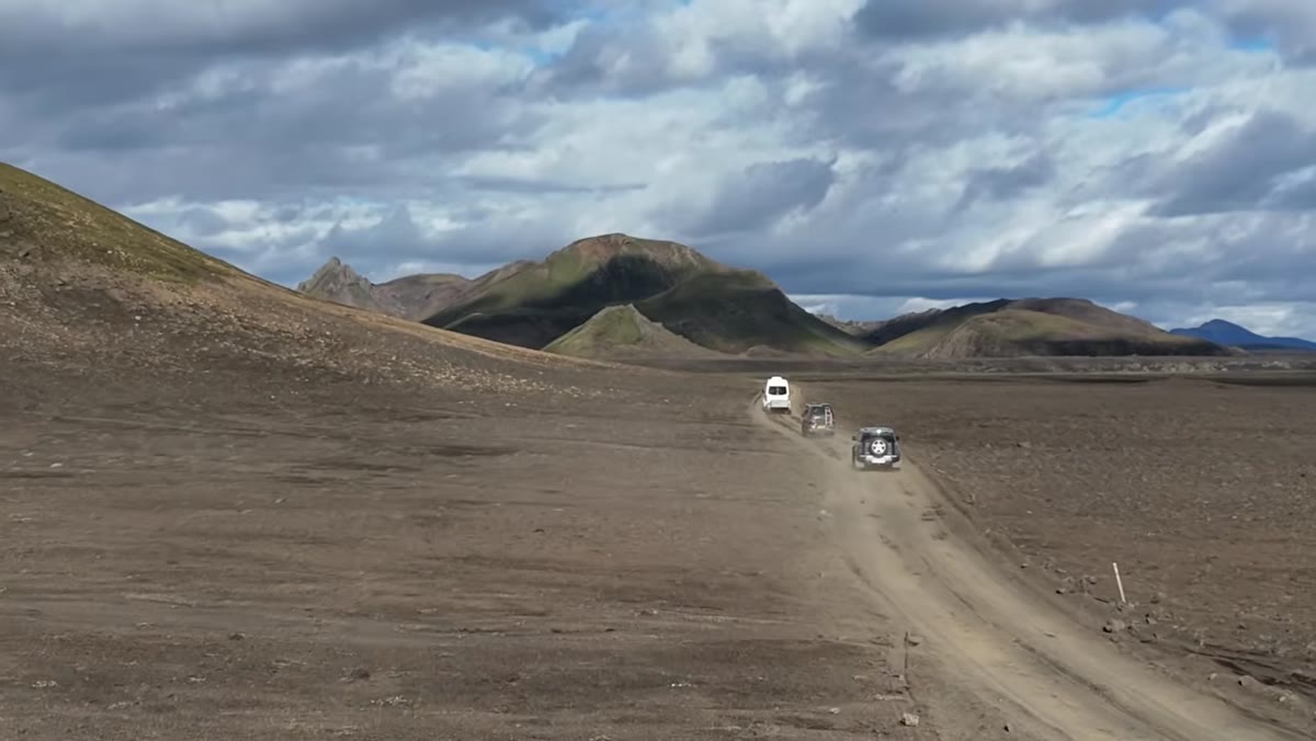 Thomas arriving at Iceland&rsquo;s Southern Highlands in his campervan
