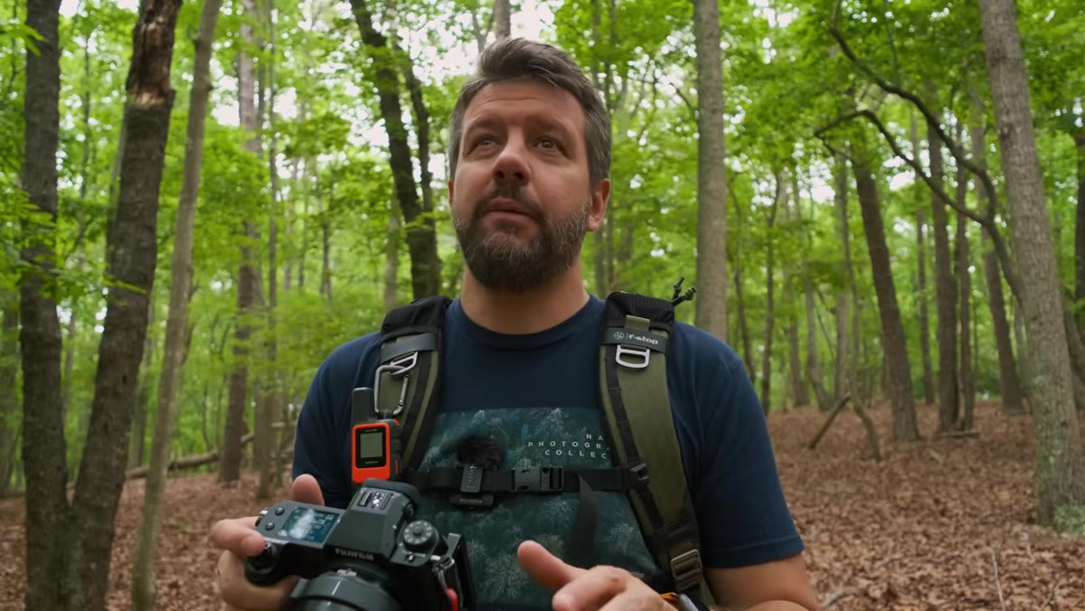 Camera LCD showing half-second shutter speed setting
