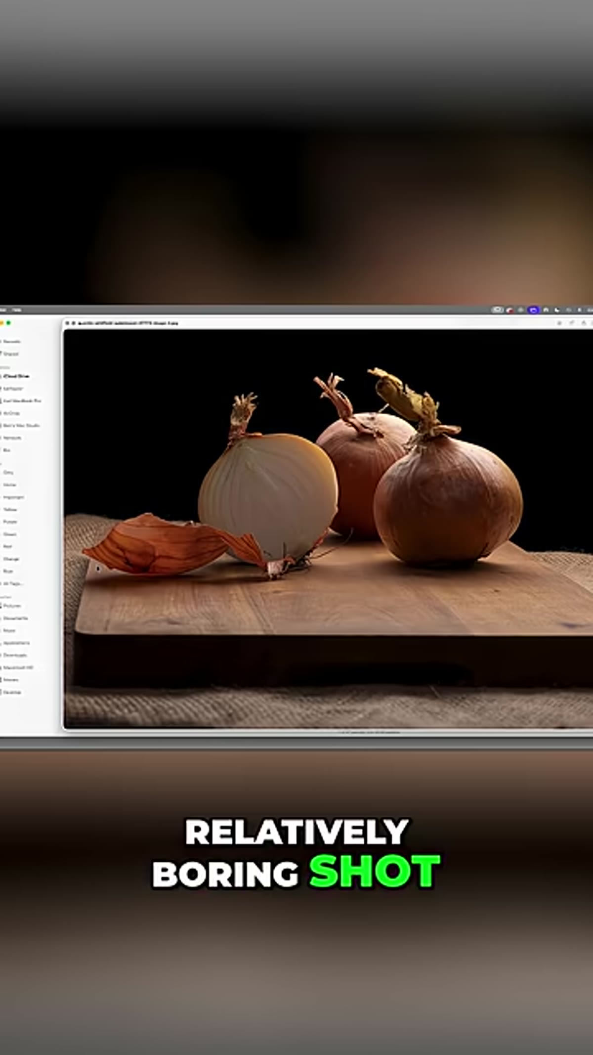 Before and after comparison of flat vs. dynamic shot