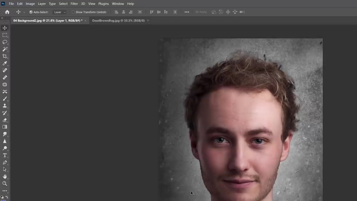 Hue/Saturation adjustment layer properties panel open