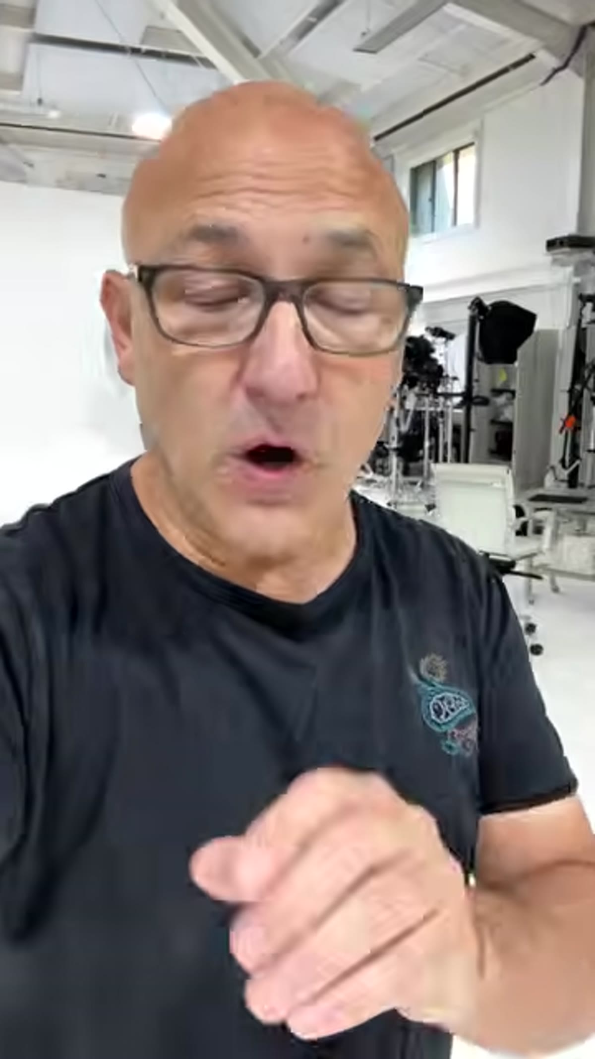 Host explaining audience can submit questions live