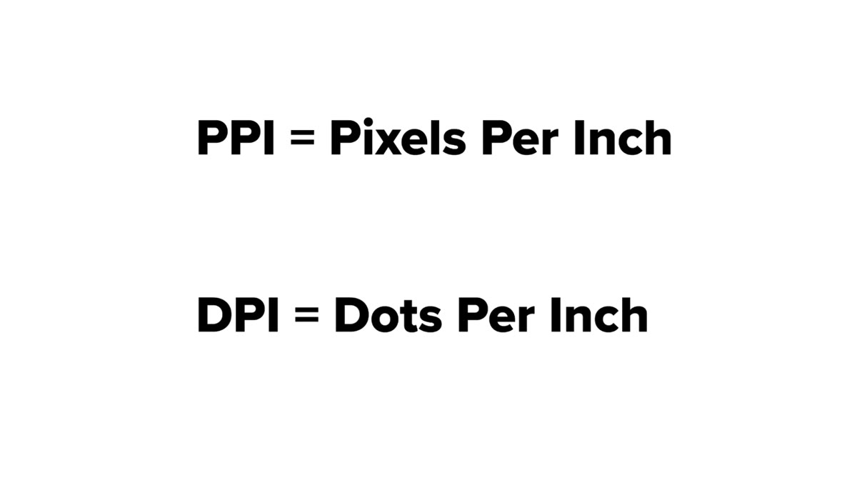 Text or callout separating PPI from DPI concepts
