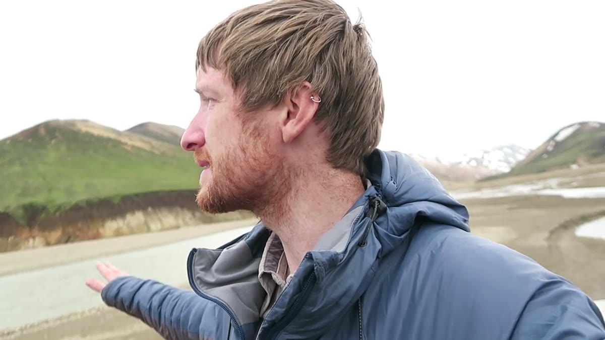 Heaton describing the overcast sky full of dramatic detail