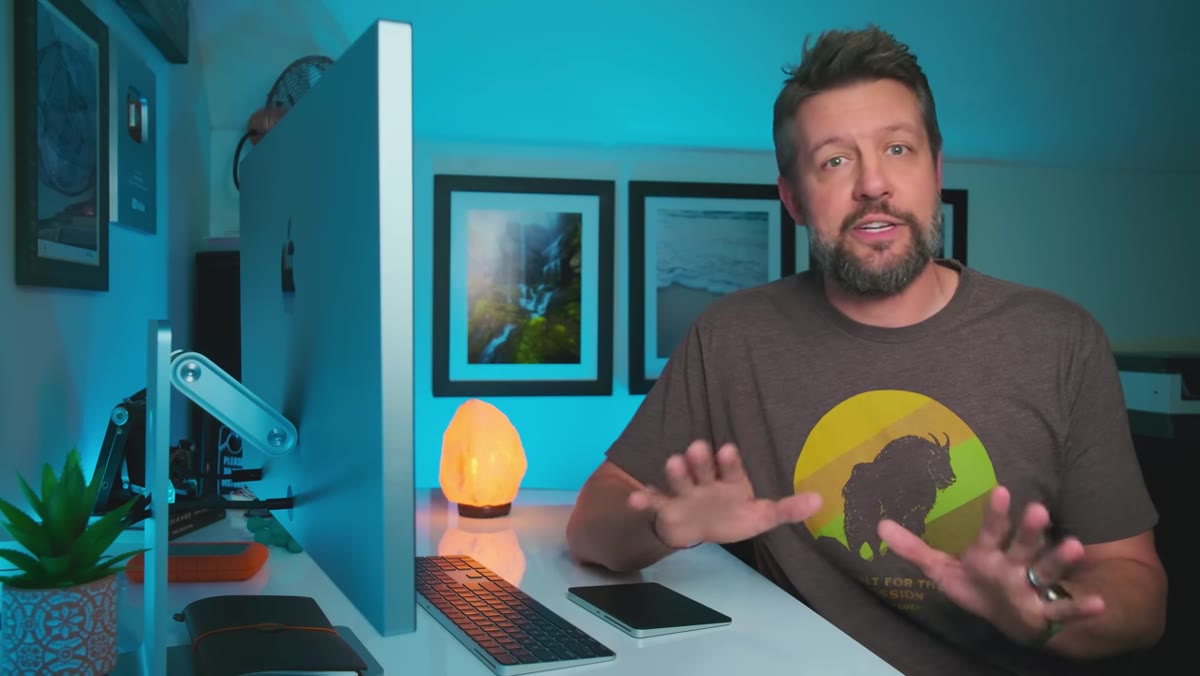 Mark explaining why shutter speed stands apart from ISO and aperture