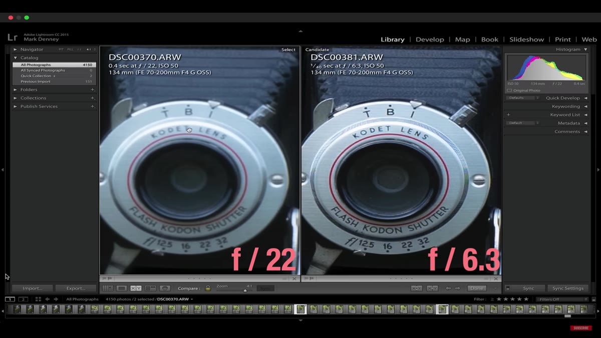 Mirror lock-up option highlighted in camera menu settings