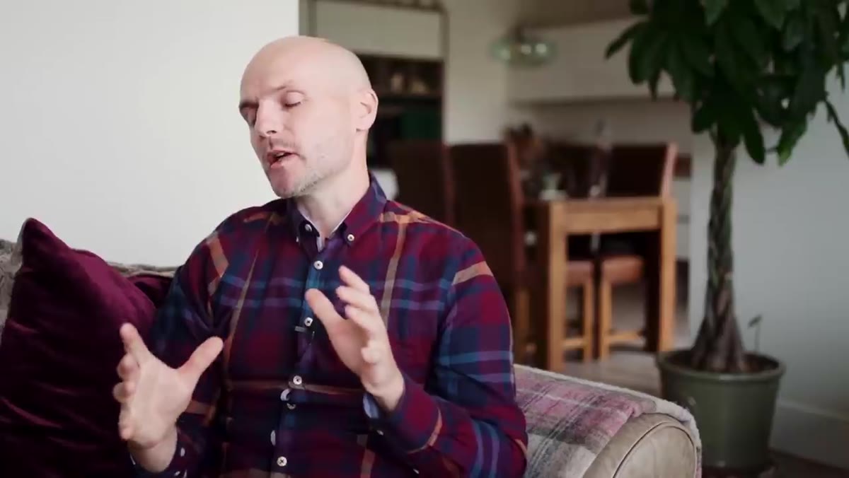 Simon describing slow rehabilitation walks from home with his dog