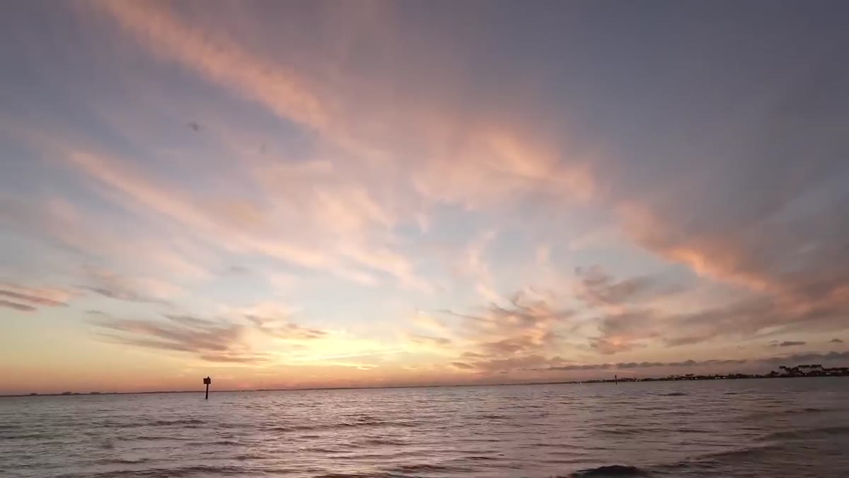 Camera tilted upward, showing large sky area and minimal foreground