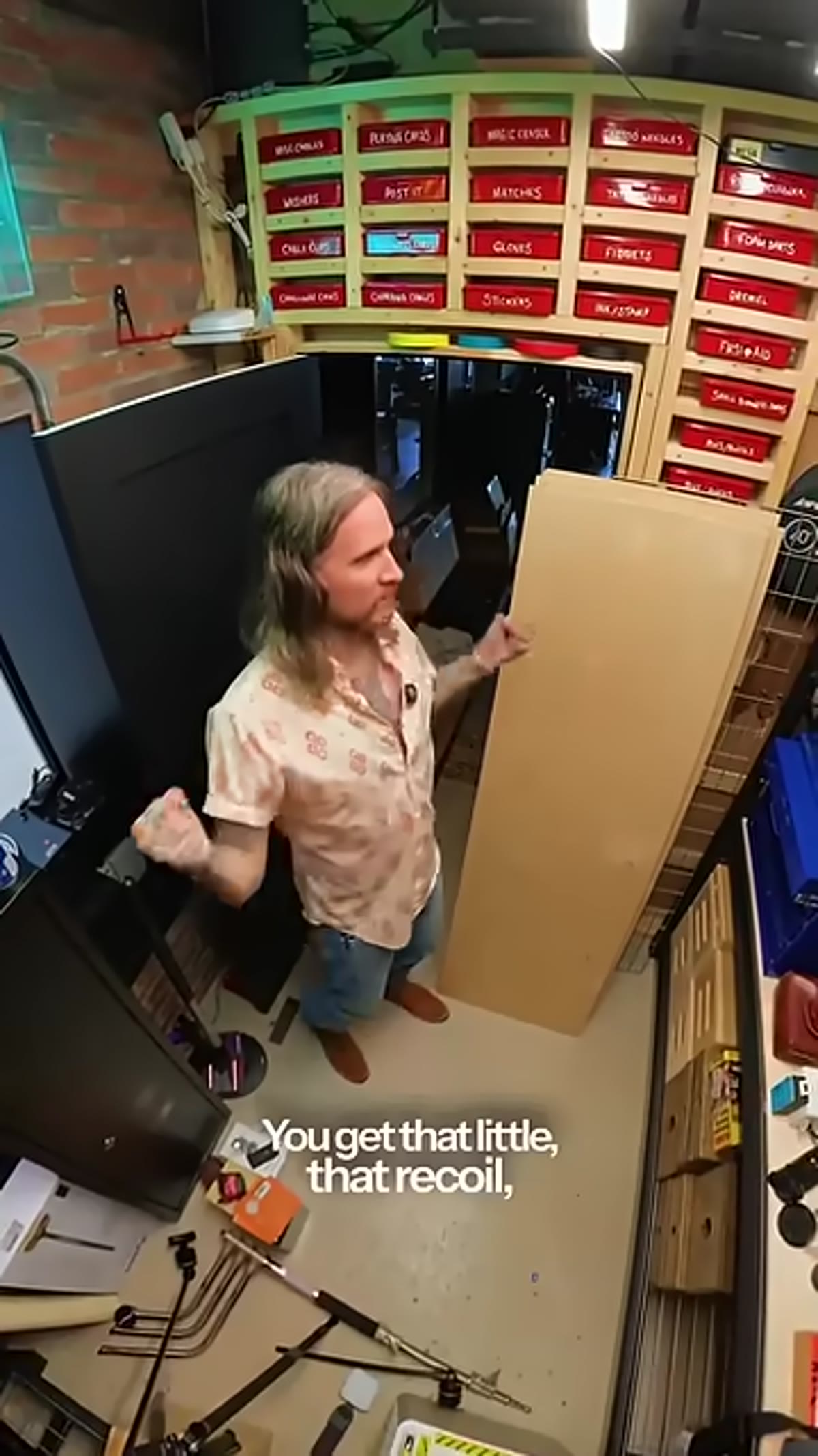 Creator describing the physical sensation of parachute deployment