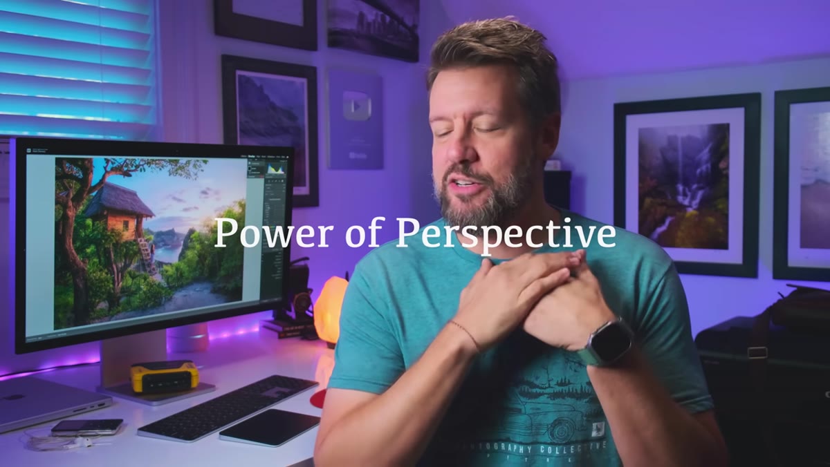 Mark explaining how humans default to standing eye-level shots