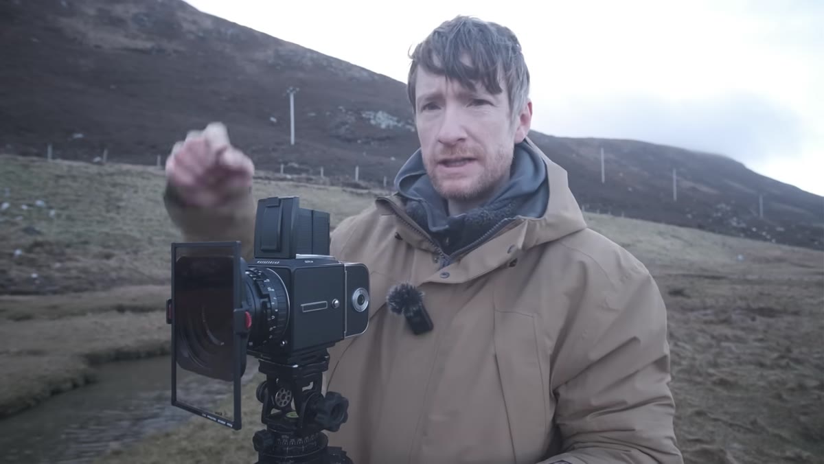 Camera trigger being used instead of cable release with filter in place
