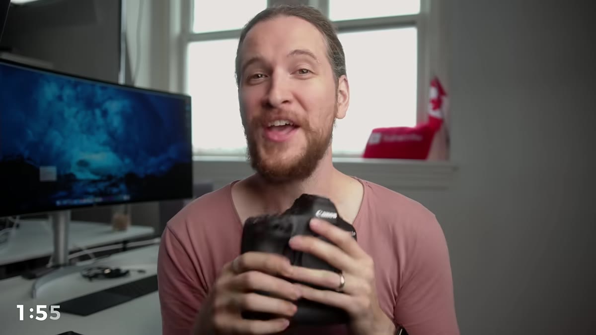 Creator distinguishing between used personal camera and brand new boxed giveaway unit
