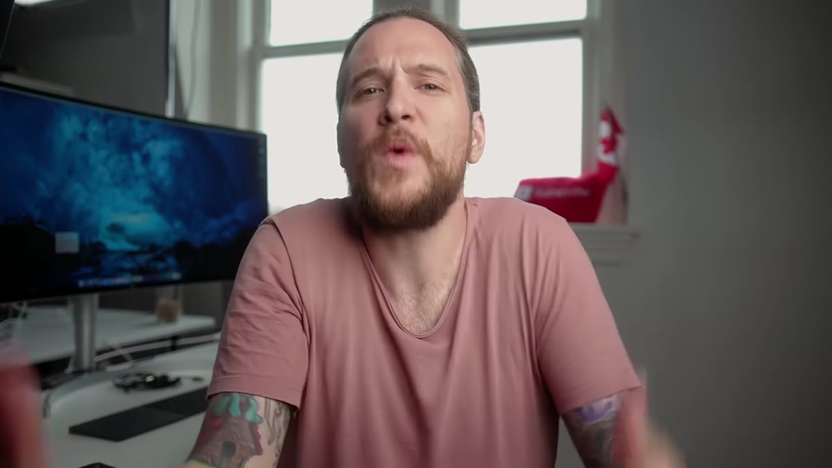 Creator speaking directly to camera with sincere thank-you to subscribers