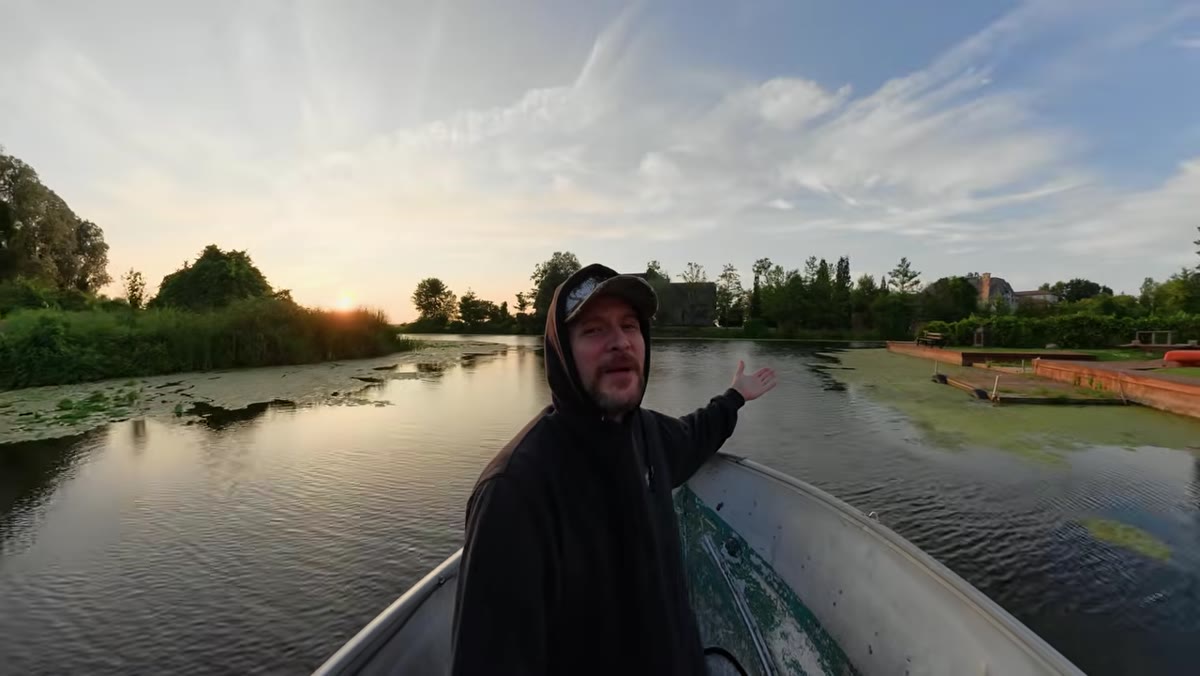 Checking sky, pulling ND filters from pocket on the water