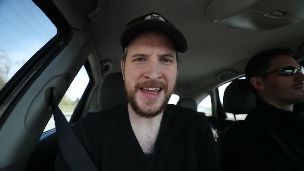 McKinnon explaining the missing gorilla pod plate while in the car