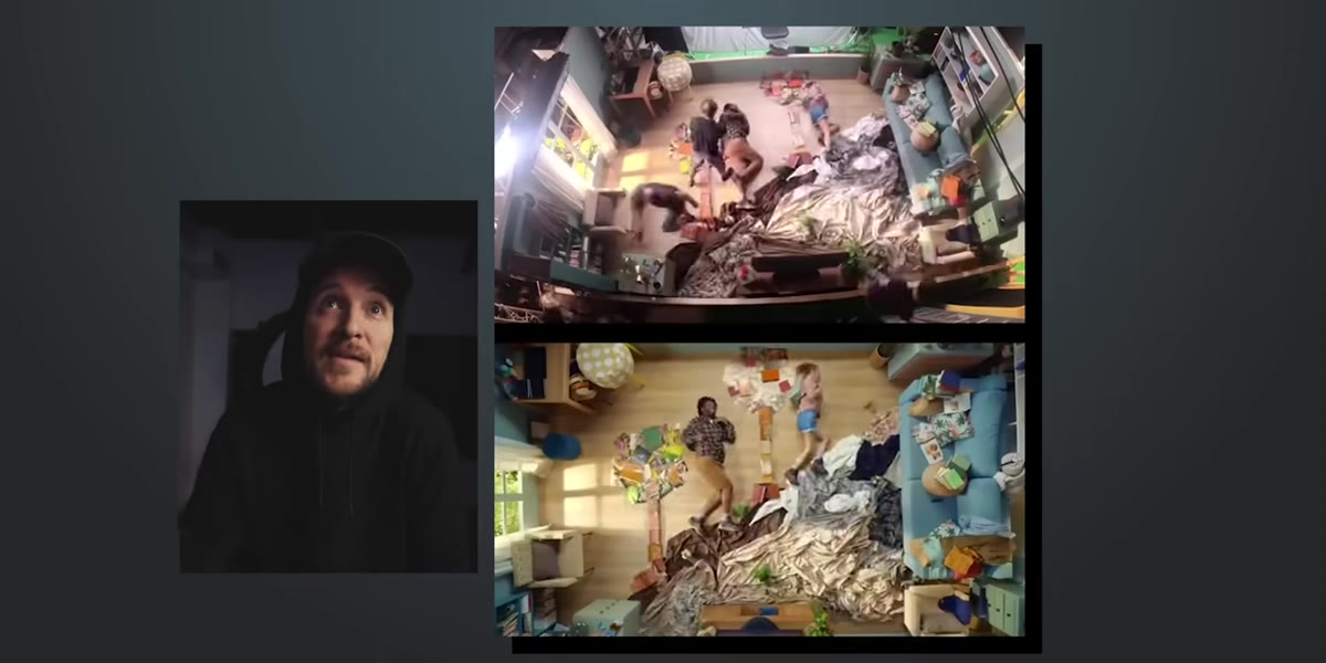 Stop motion sequence with individual frame captures visible