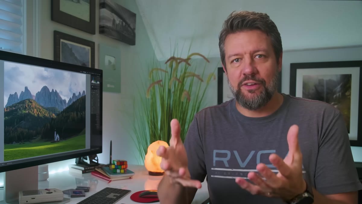 Split comparison showing flat edit vs. intentional exposure