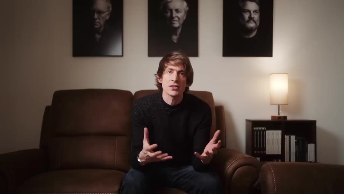 Tucker explaining the process of starting something new