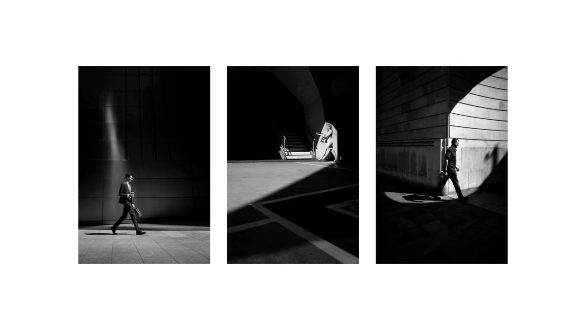 Side-by-side comparison of two photographs with different complexity levels
