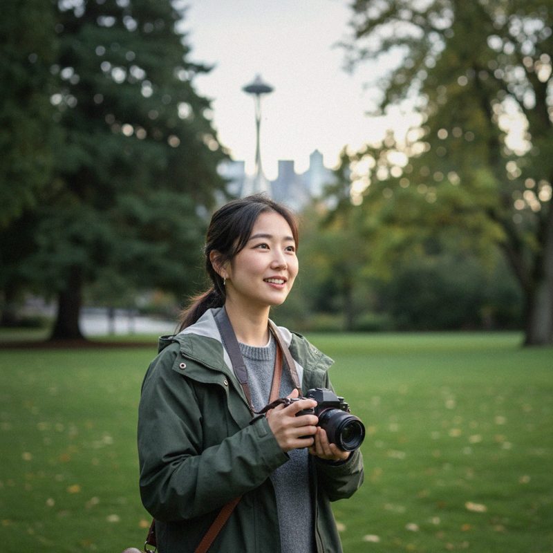 Sarah Nakamura outdoors