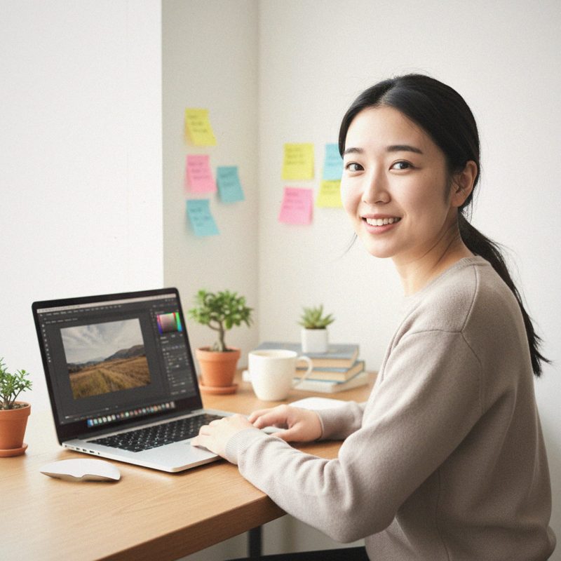 Sarah Nakamura at work